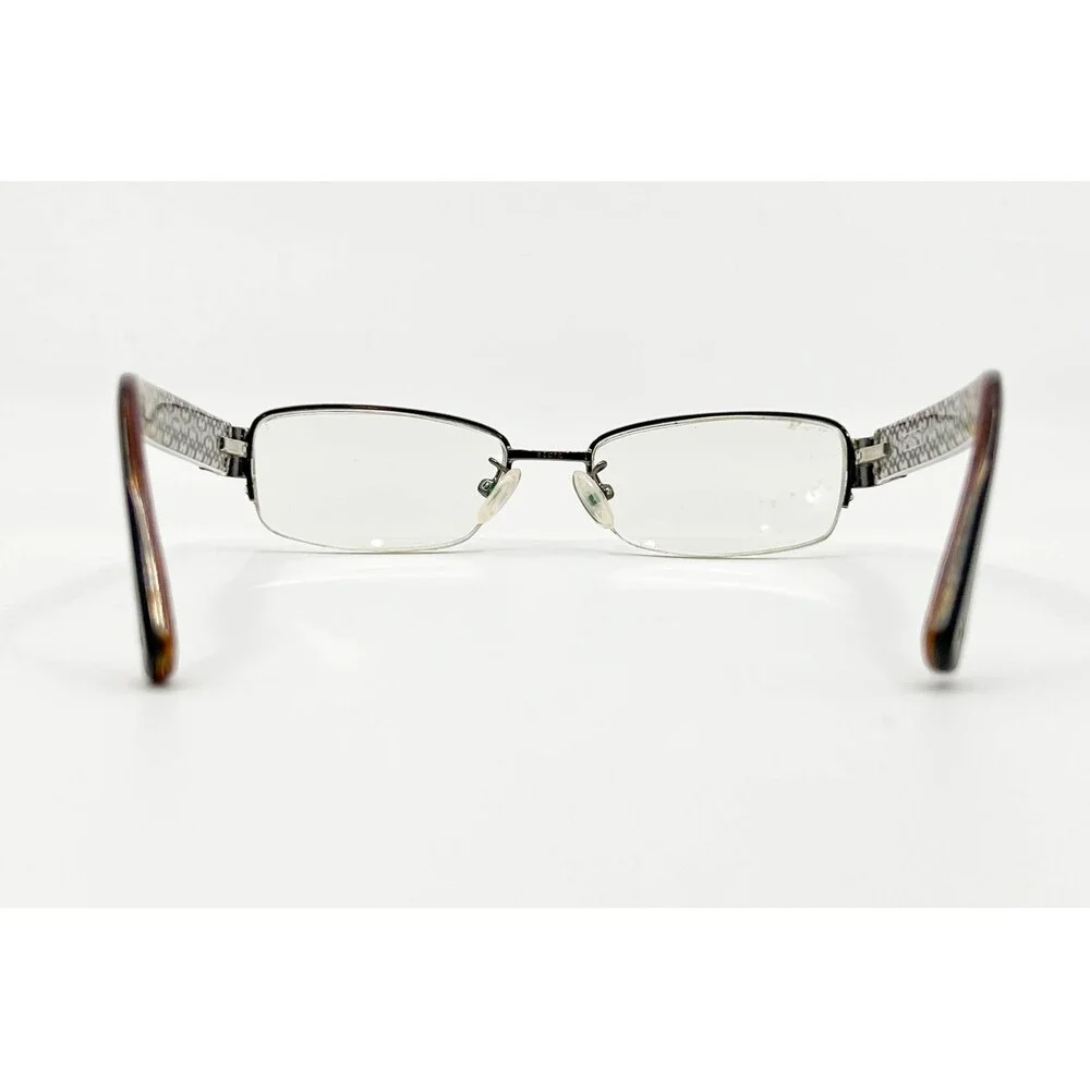 Coach Eyeglasses Women Dark Silver Black Rectangular HC 5027B Cecily 50-17-135